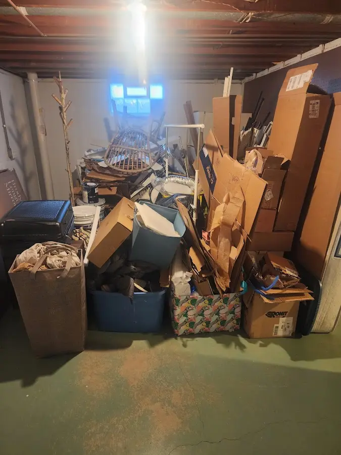 Roll-off dumpster container at job site for 8 Yard Dumpster Rental in Salisbury